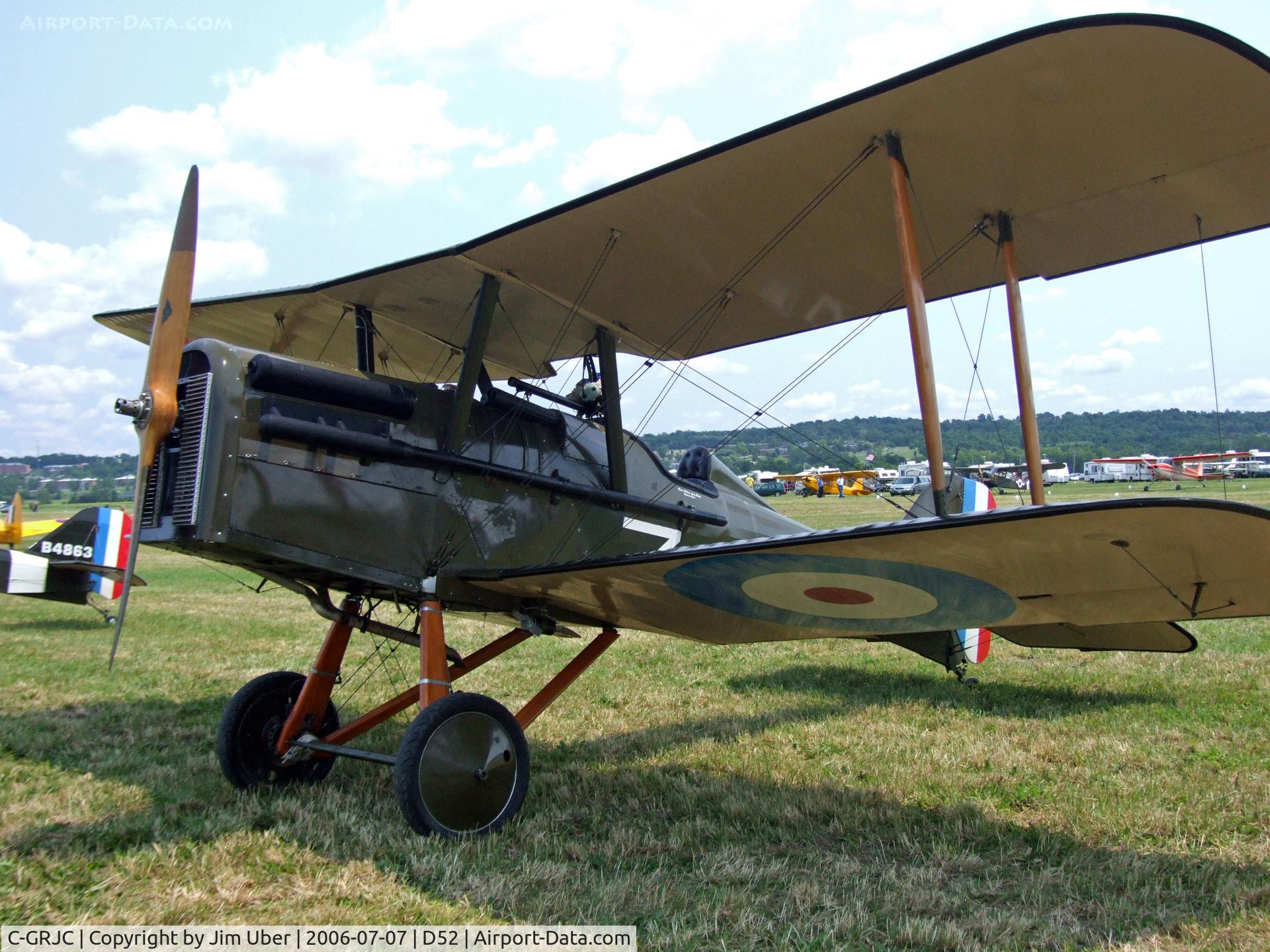 C-GRJC, 1991 Royal Aircraft Factory SE-5A Replica C/N C1904, SE-5 replica at Geneseo show