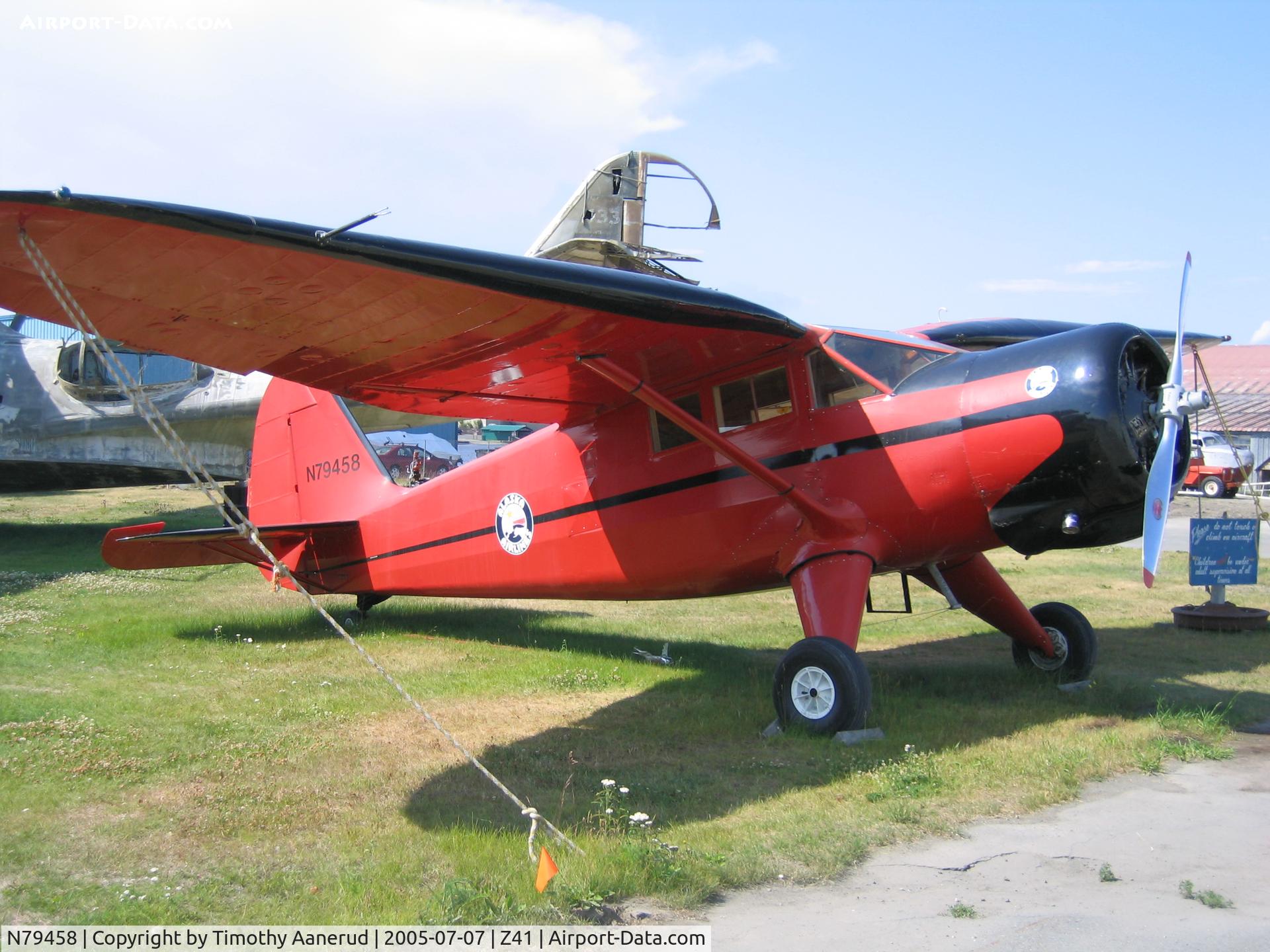 N79458, 1944 Stinson V77 Reliant C/N 77-36, Alaska Aviation Heritage Museum