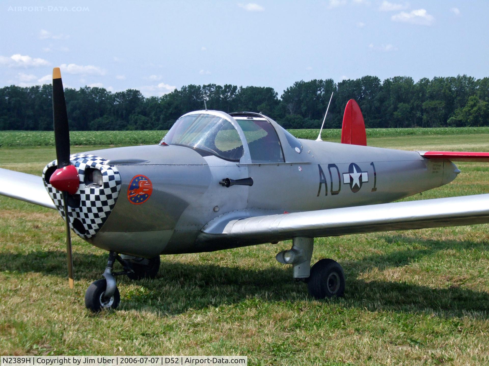 N2389H, 1946 Erco 415C Ercoupe C/N 3014, at the Geneseo show