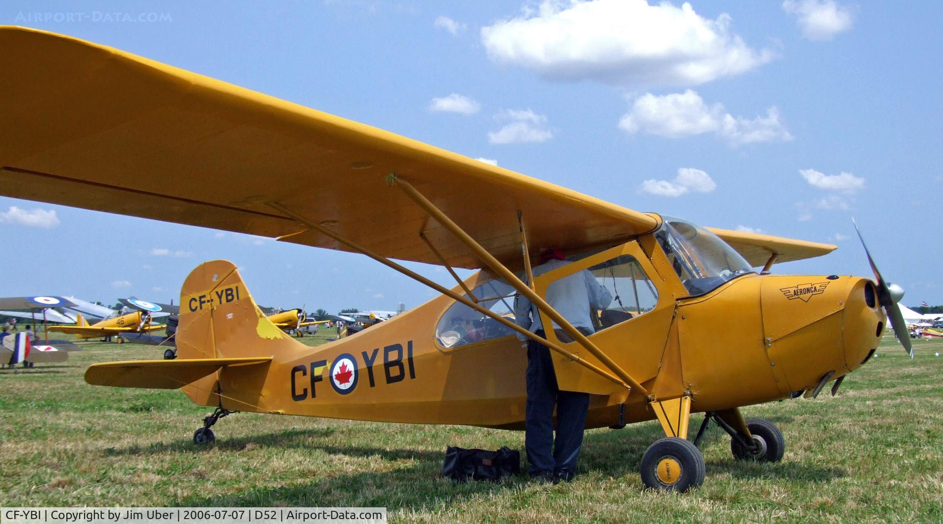 CF-YBI, 1946 Aeronca 7AC Champion C/N 7AC-3411, at the Geneseo show