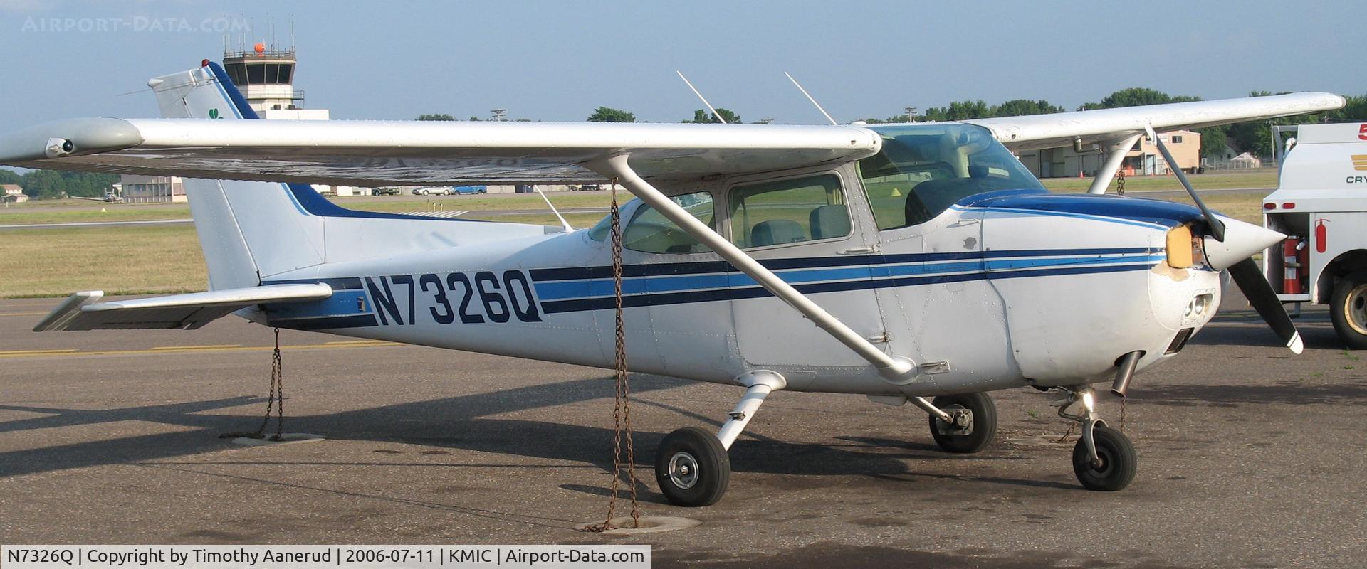 N7326Q, 1976 Cessna 172M C/N 17267582, Parked in the Crystal Shamrock ramp area
