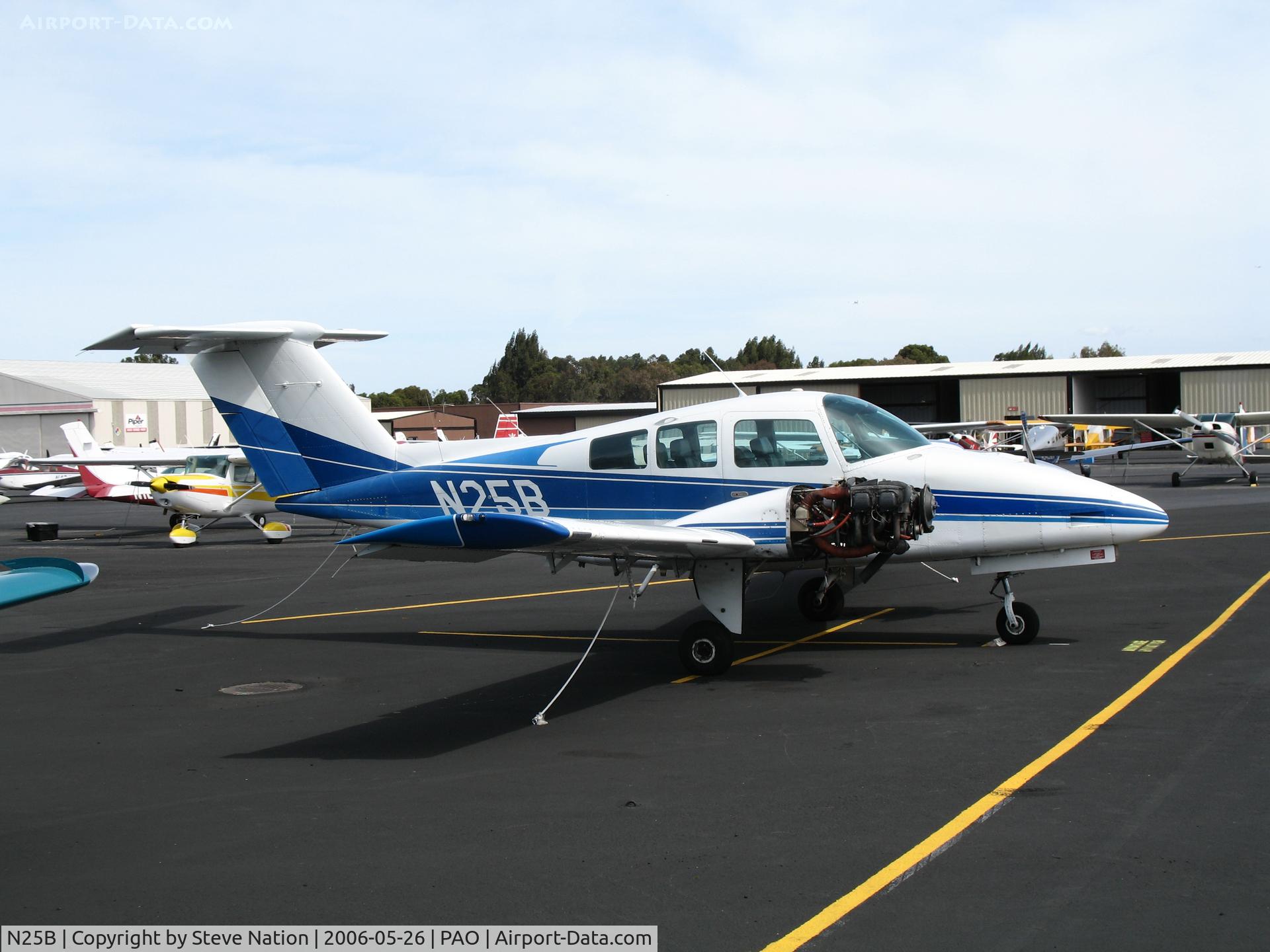 N25B, 1978 Beech 76 Duchess C/N ME-49, 1978 Beech 76 with cowl removed @ Palo Alto Municipal Airport, CA