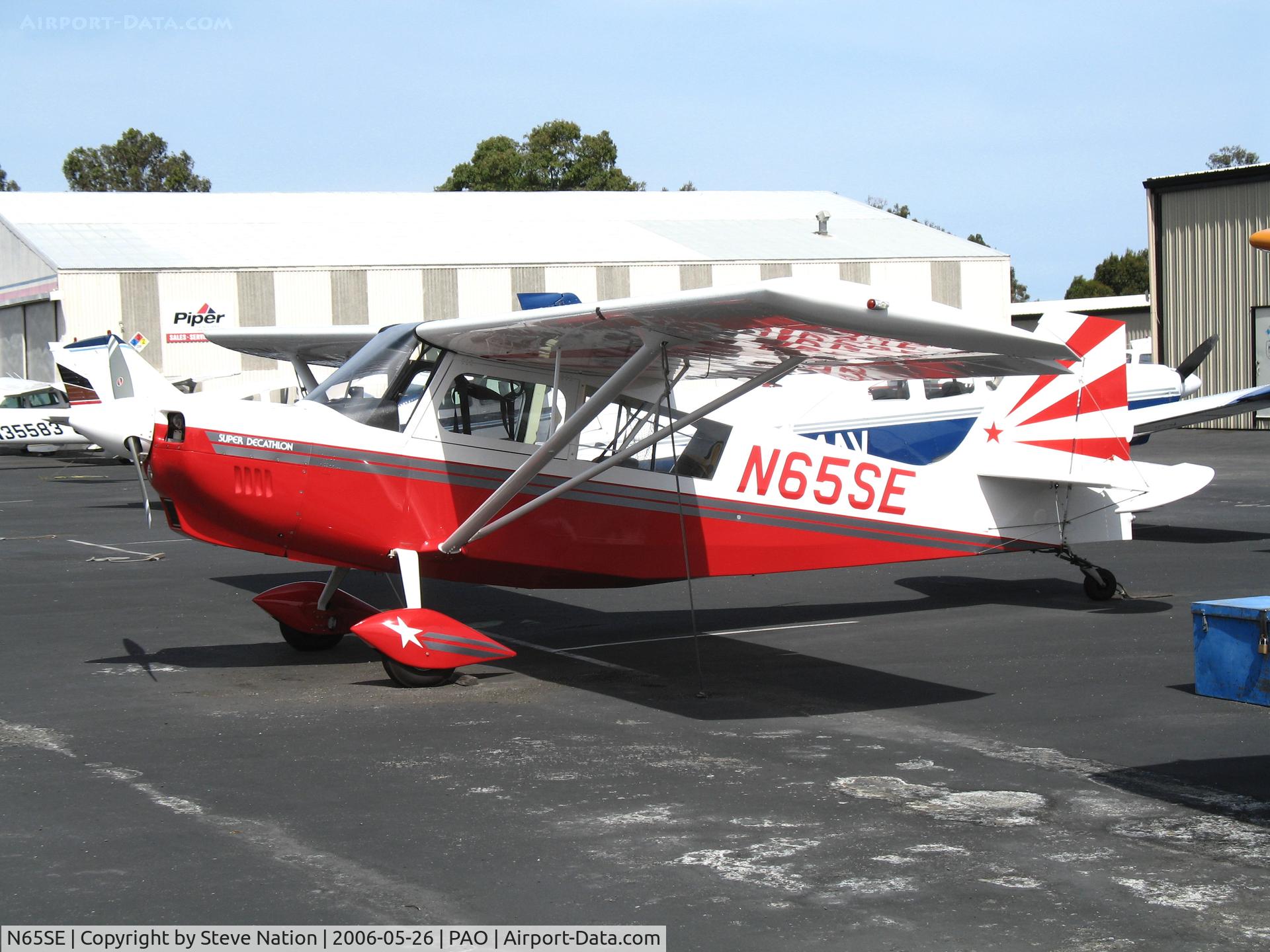 N65SE, 2005 American Champion 8KCAB Super Decathlon C/N 988-2005, Land's End 2005 American Champion 8KCAB @ Palo Alto Municipal Airport, CA