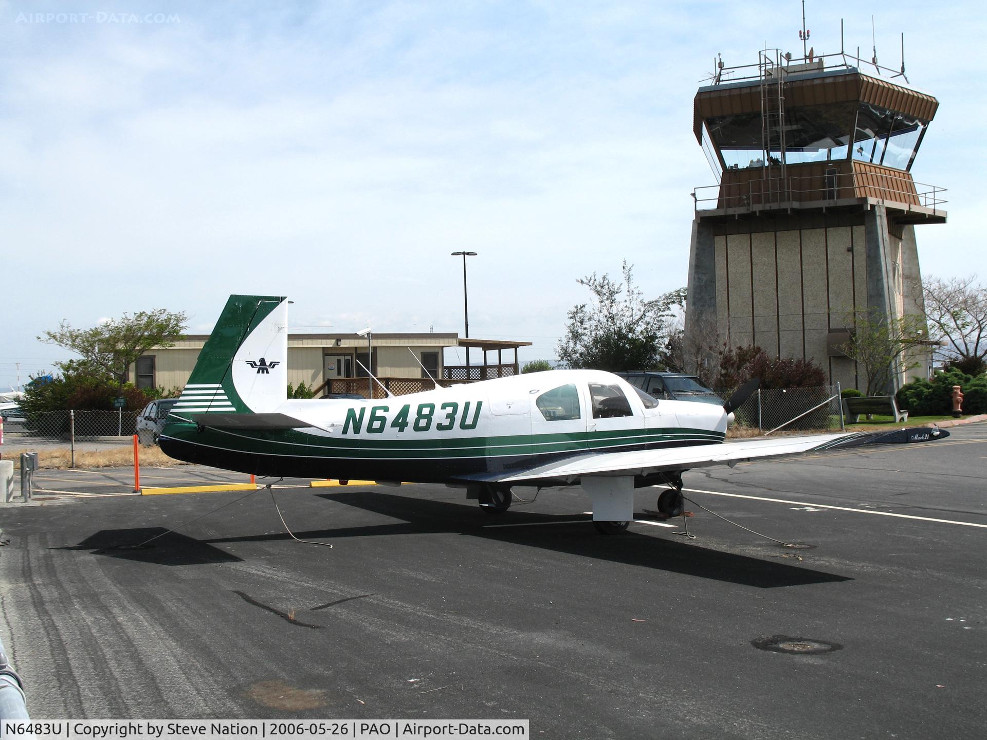 N6483U, 1962 Mooney M20C Ranger C/N 2230, 1962 Mooney M20C @ Palo Alto Municipal Airport, CA