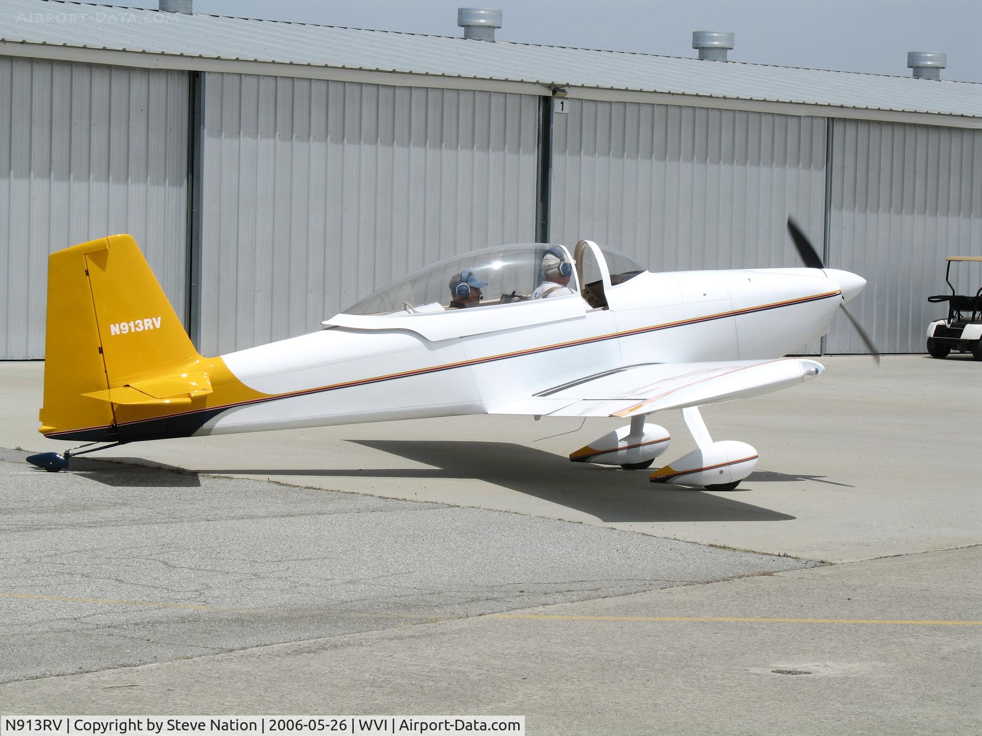 N913RV, 2004 Vans RV-8 C/N 80926, Bower 2004 VANS RV-8 homebuilt taxying @ Watsonville Municipal Airport, CA