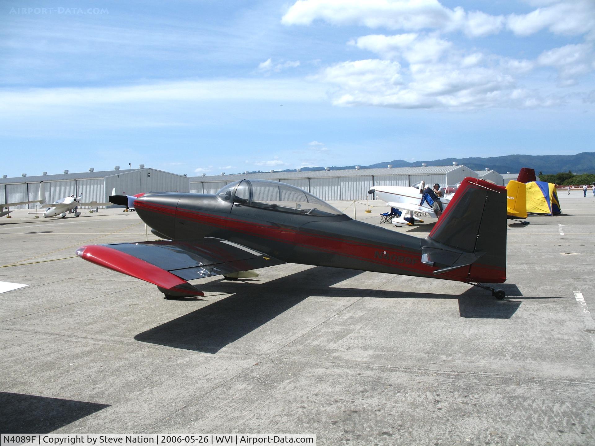 N4089F, 2002 Vans RV-8 C/N 81452, Black & red Fliehr 2002 VANS RV-8 @ Watsonville Municipal Airport, CA