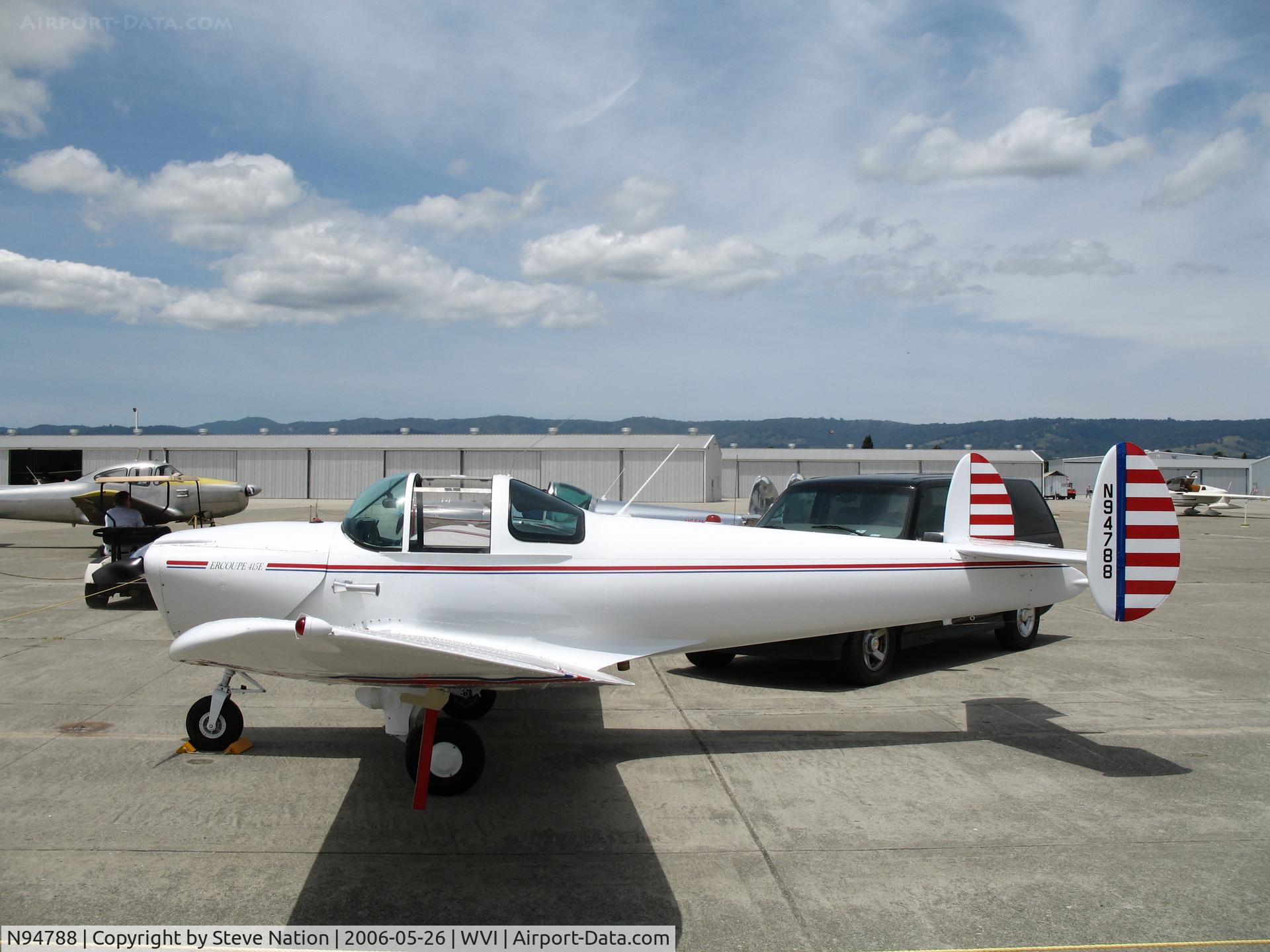 N94788, 1948 Erco 415E Ercoupe C/N 4899, 1948 Ercoupe 415-E @ Watsonville Municipal Airport, CA