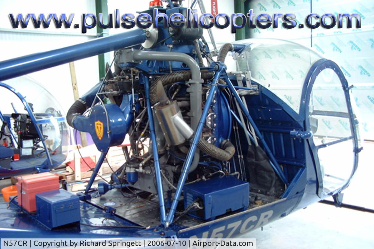 N57CR, 1956 Hiller OH-23C Raven C/N 909, Hiller UH-12 Engine / Sywell UK