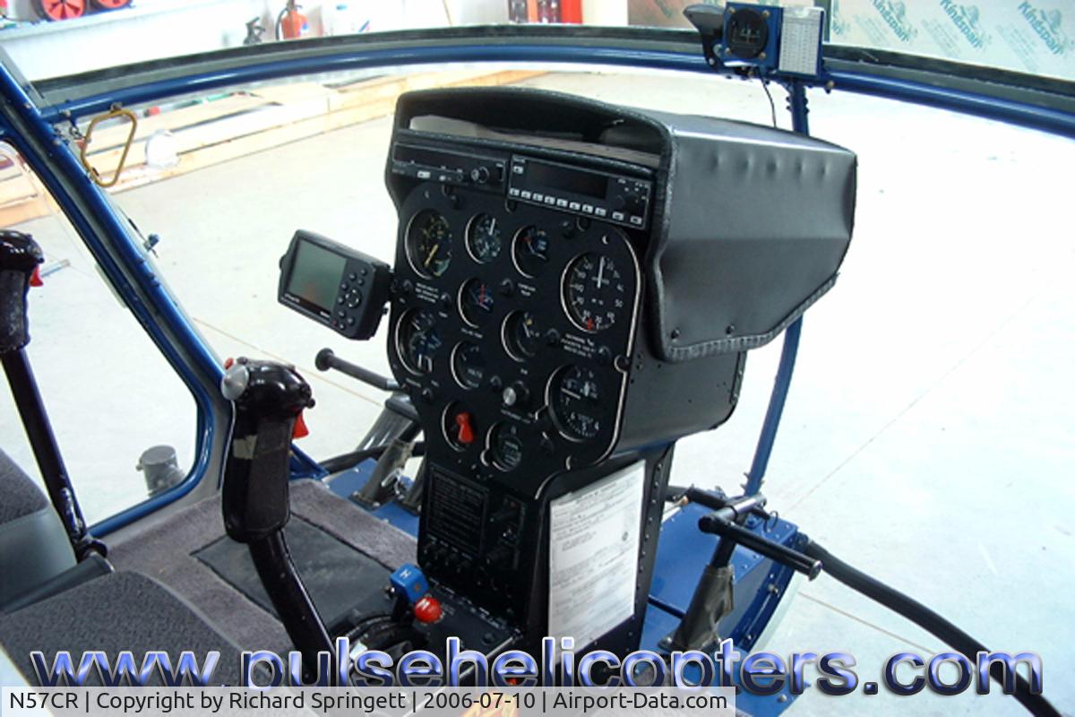 N57CR, 1956 Hiller OH-23C Raven C/N 909, Hiller UH-12 Interior At Sywell Aerodrome UK