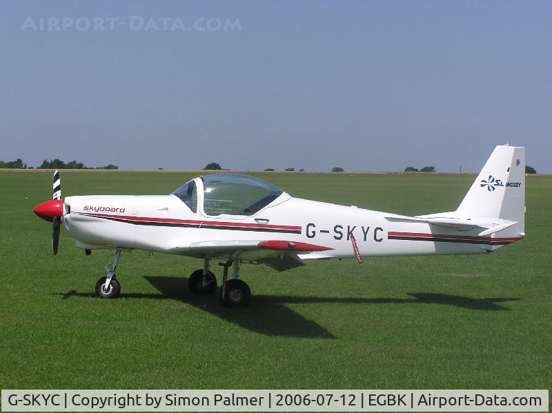 G-SKYC, 1984 Slingsby T-67M Firefly C/N 2009, Slingsby T.67 visiting Sywell