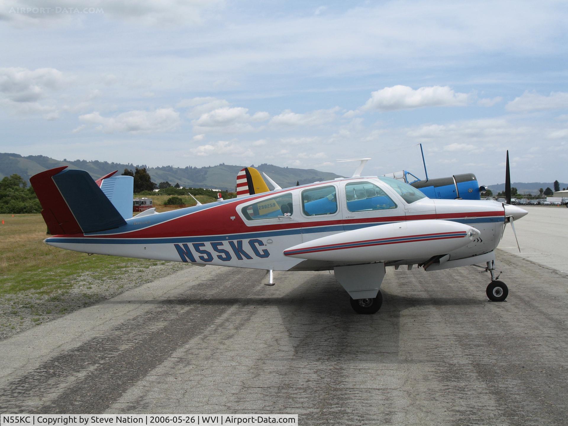 N55KC, 1976 Beech V35B Bonanza C/N D-9930, 1976 Beech V35B Bonanza @ Watsonville Municipal Airport, CA