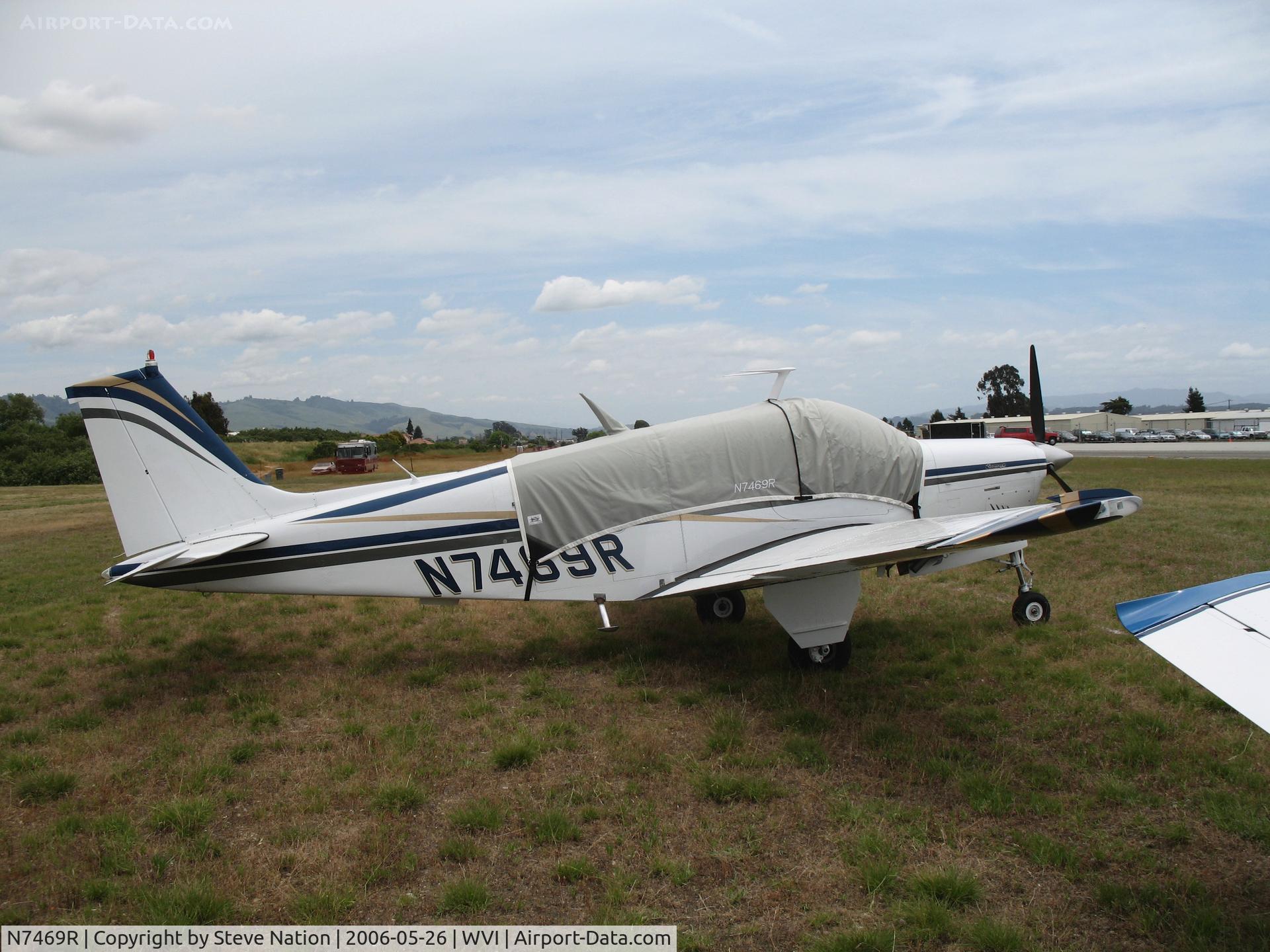 N7469R, 1978 Beech A36 Bonanza 36 C/N E-1263, 1978 Beech A36 Bonanza with cockpit cover @ Watsonville Municipal Airport, CA