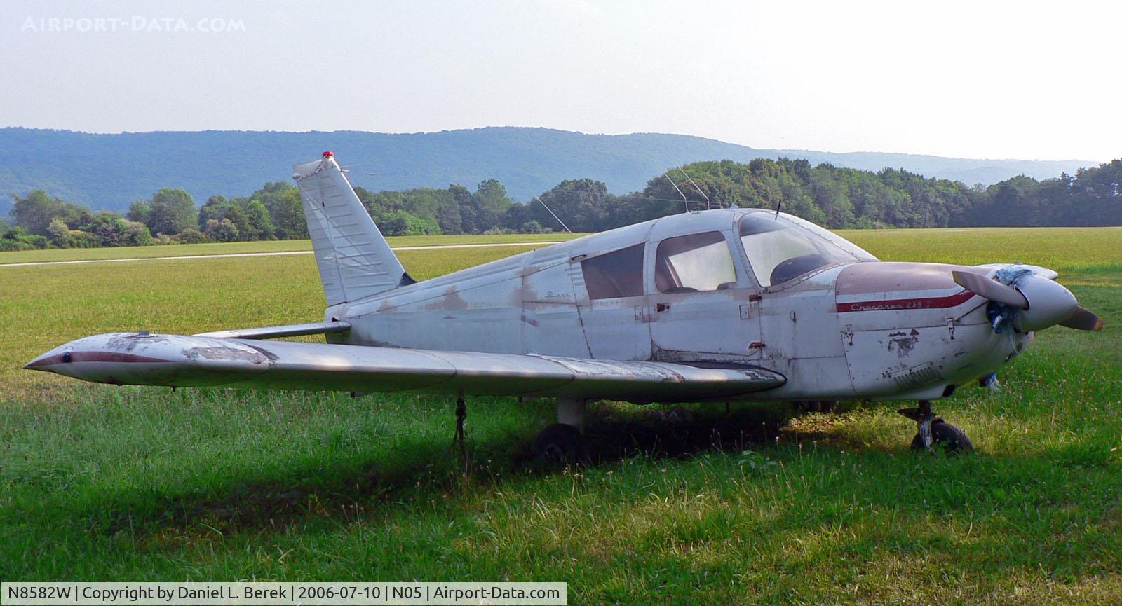 N8582W, 1963 Piper PA-28-235 Cherokee C/N 28-10094, Time-worn 1963 Piper Cherokee digs in its heels, refusing to die.