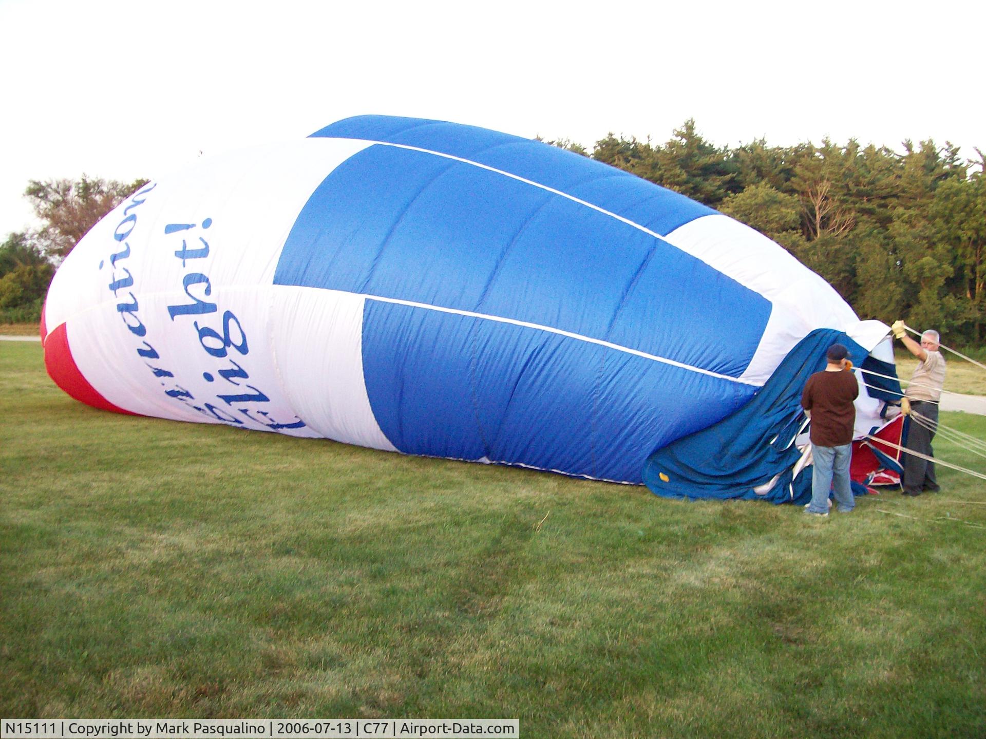 N15111, 2001 Firefly Balloons Inc FIREFLY 7-15 C/N F7-2010, Firefly 7-15
