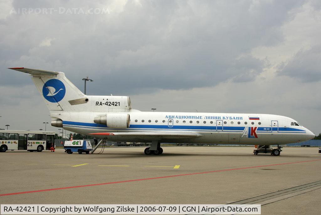 RA-42421, Yakovlev Yak-42D C/N 4520422303017, visitor