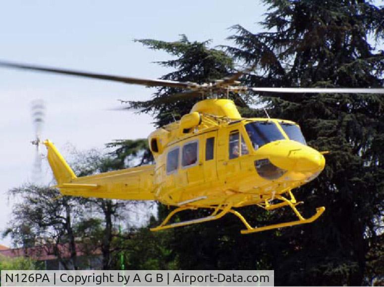 N126PA, 1988 Bell 412 C/N 33168, hummer yellow