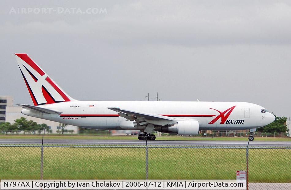 N797AX, 1985 Boeing 767-281 C/N 23147, Taking off from Miami International. original available for commercial use.