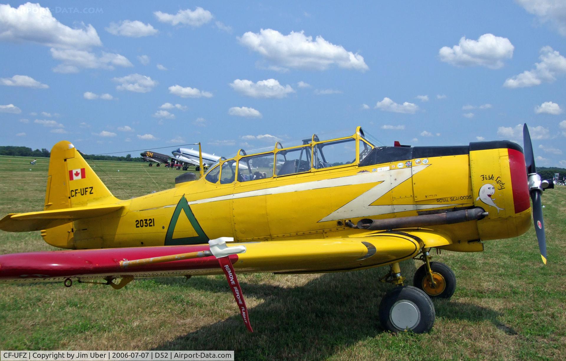 CF-UFZ, 1952 Canadian Car & Foundry T-6 Harvard Mk.4 C/N CCF4-112, At the Geneseo show