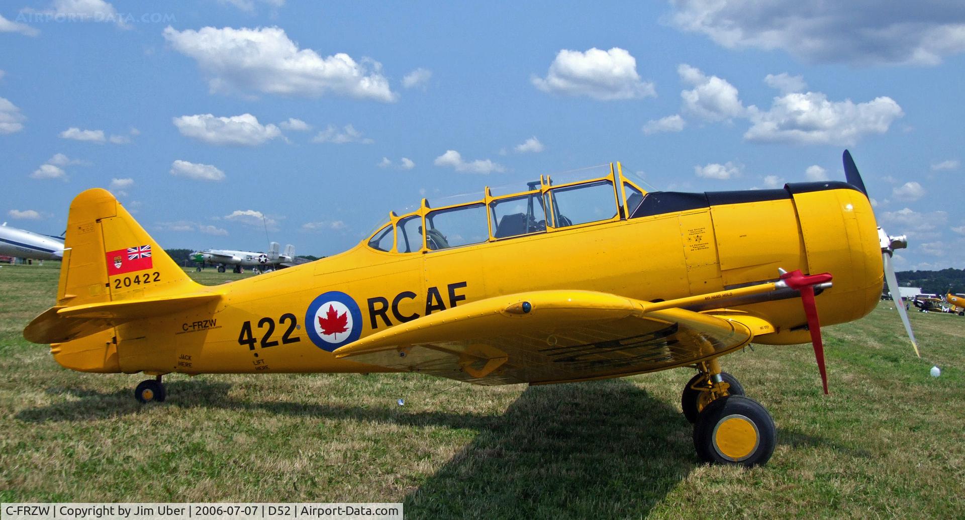 C-FRZW, 1952 Canadian Car & Foundry T-6 Harvard Mk.4 C/N CCF4-213, at the Geneseo show