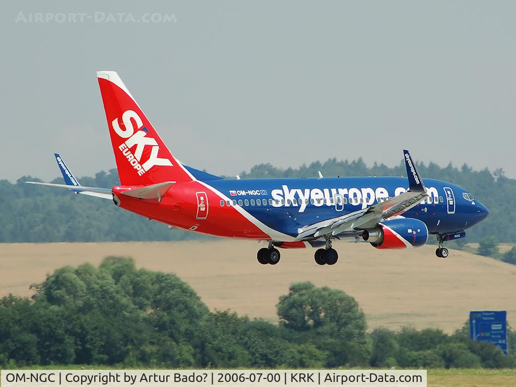 OM-NGC, 2006 Boeing 737-76N C/N 32696, Sky Europe