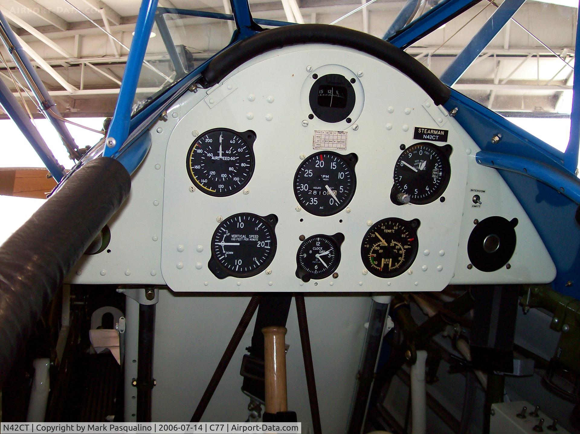 N42CT, 1942 Boeing A75N1(PT17) C/N 75-8614, Stearman
