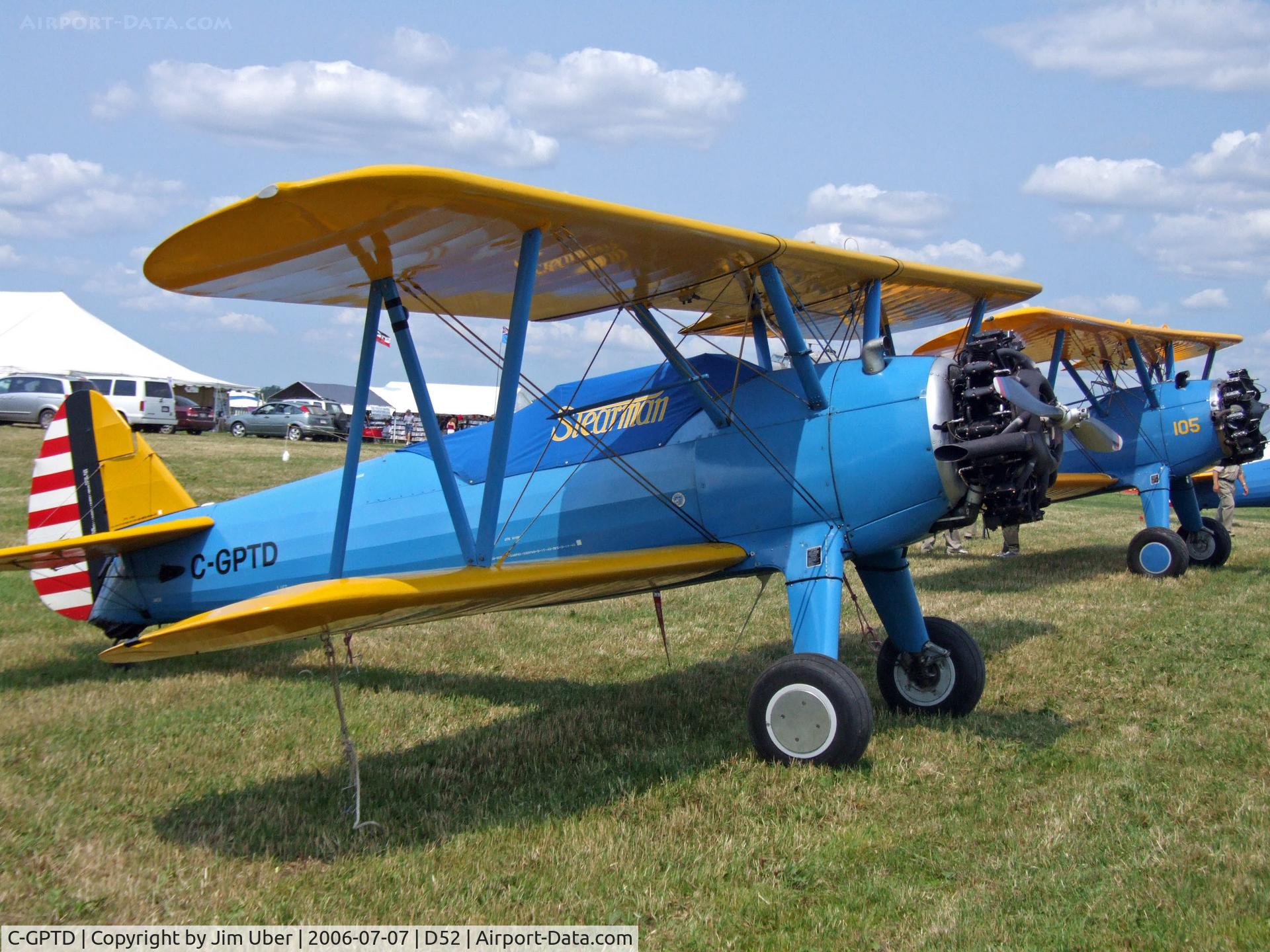 C-GPTD, 1943 Boeing A75 C/N 75-5315, At the Geneseo show