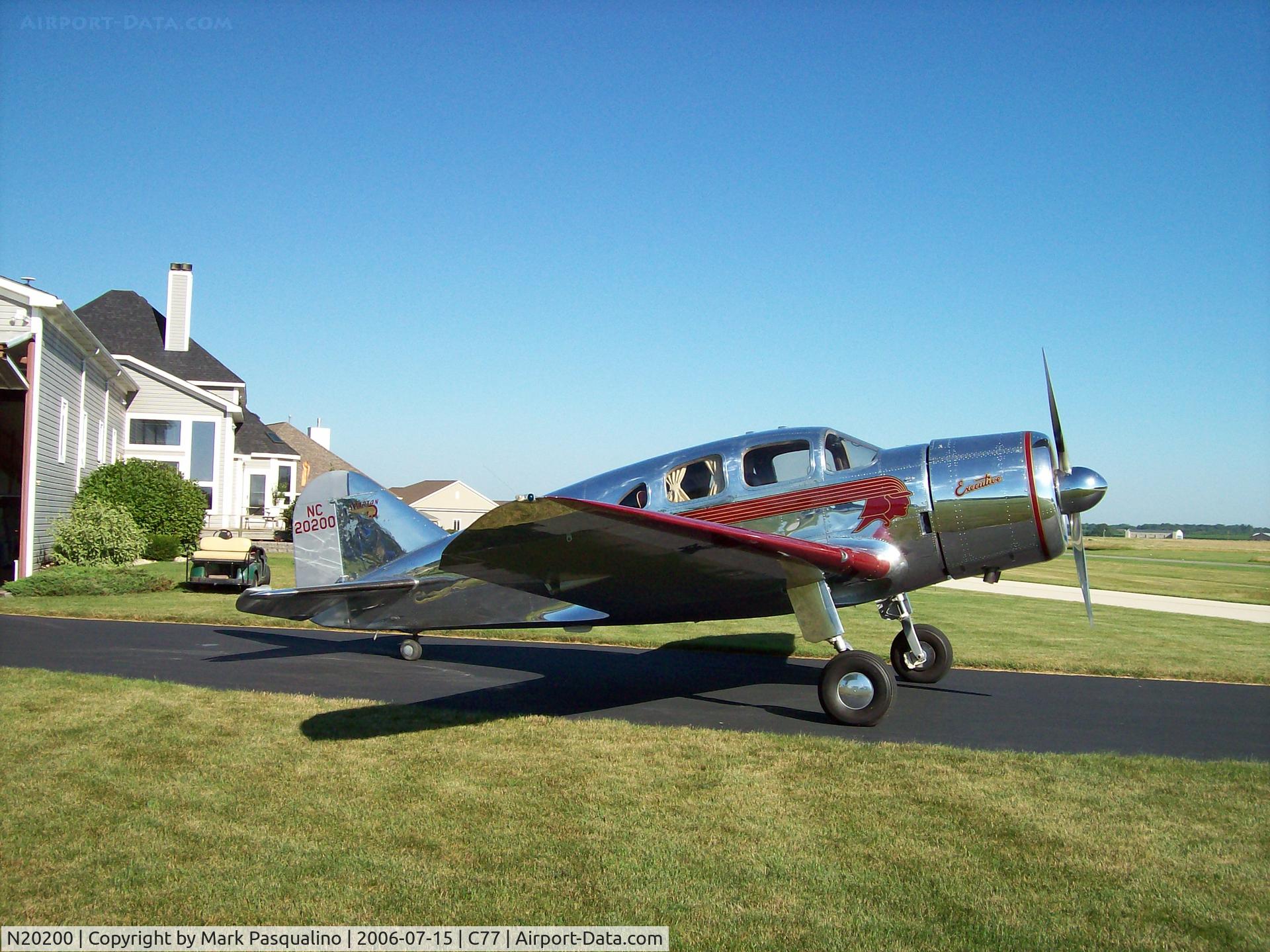 N20200, 1937 Spartan 7W Executive C/N 11, 1937 Spartan 7W