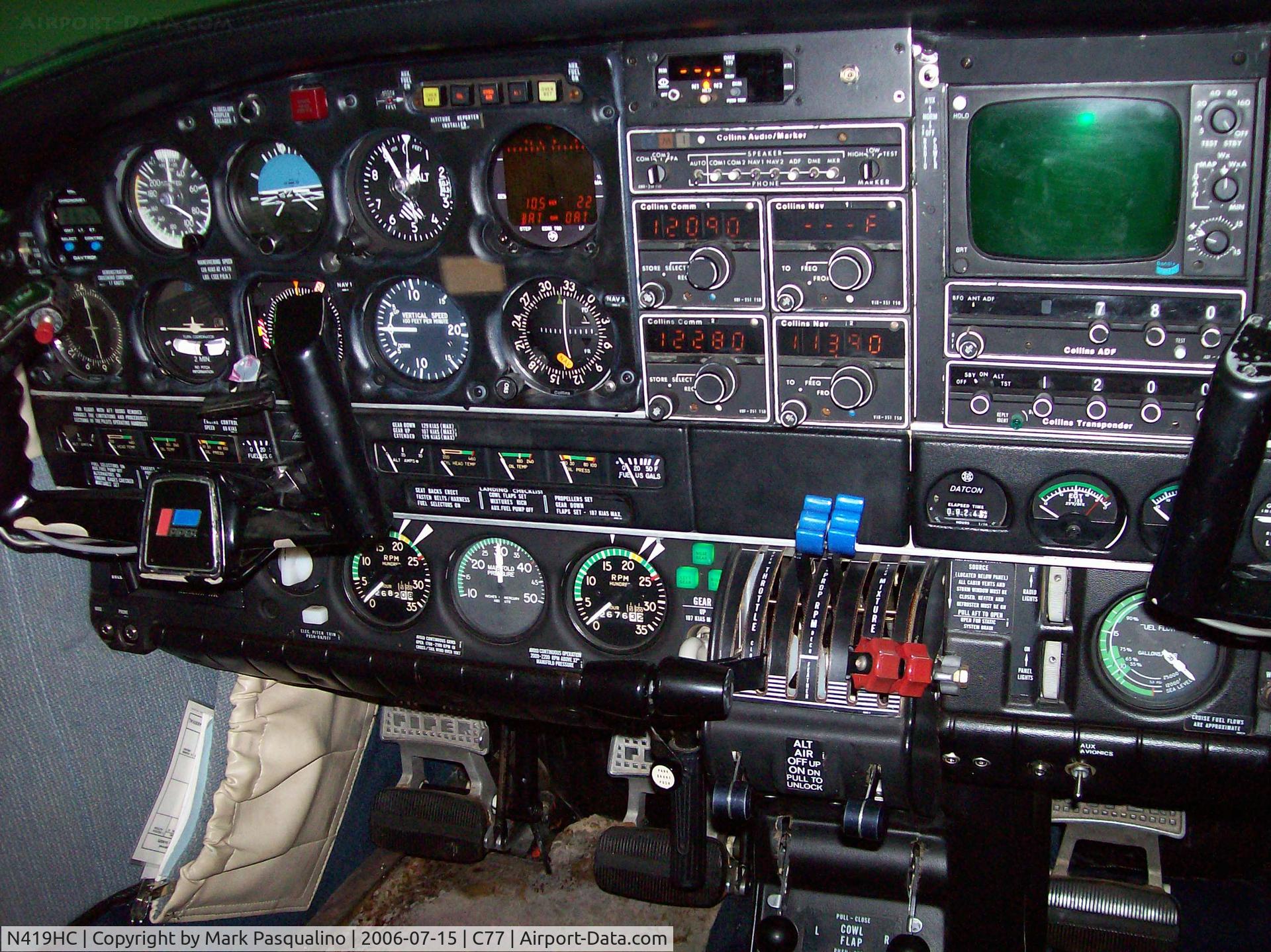 N419HC, 1978 Piper PA-34-200T C/N 34-7870376, PA-34-200T