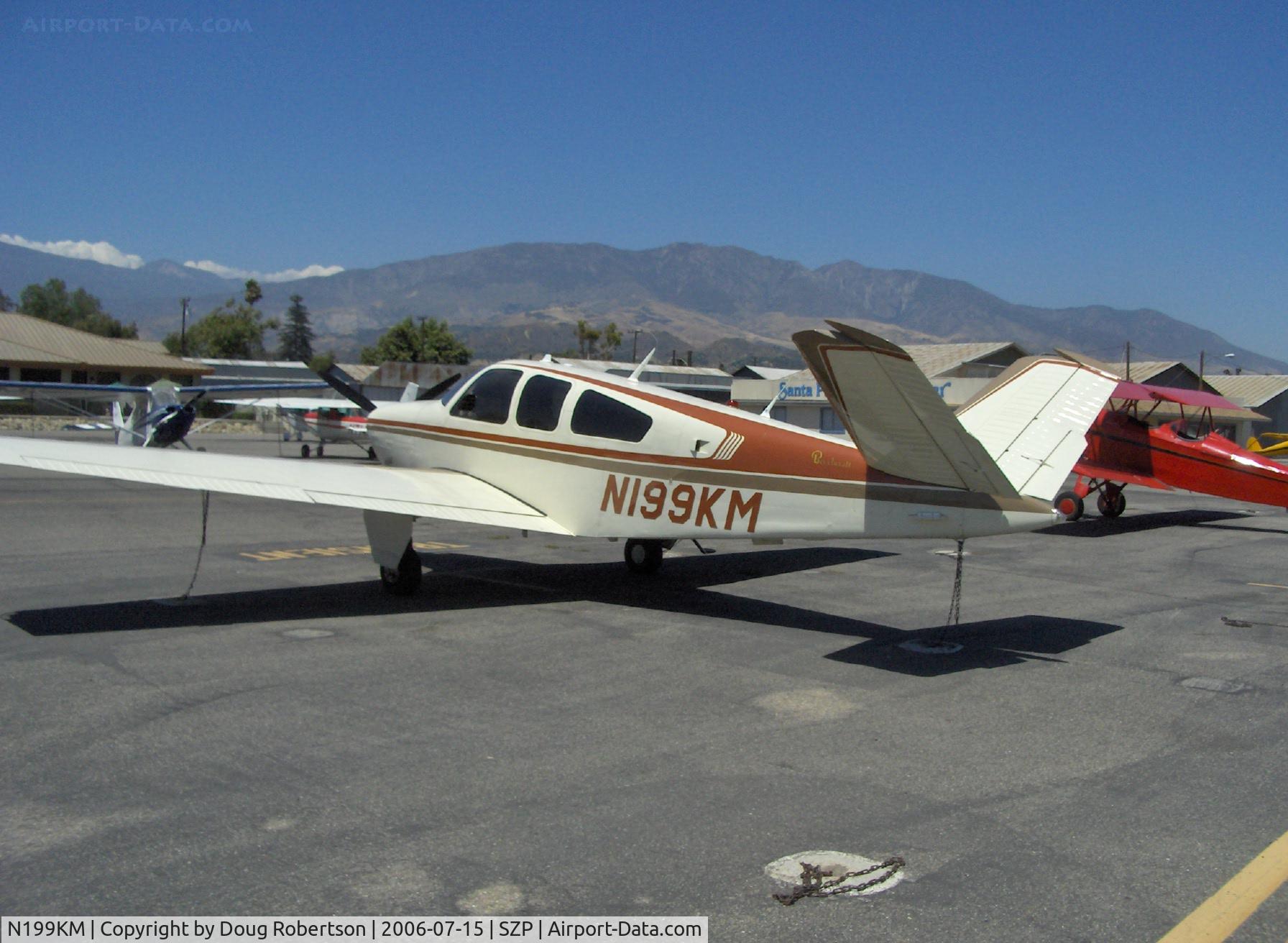 N199KM, 1979 Beech V35B Bonanza C/N D-10243, 1979 Beech V35B BONANZA, Contineental IO-520-B 285 Hp