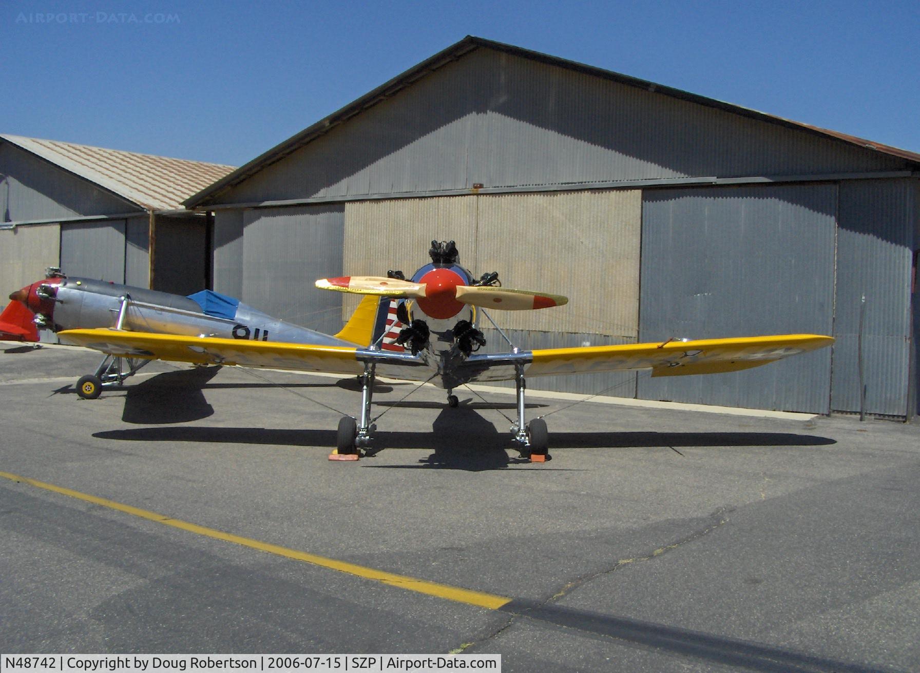 N48742, 1941 Ryan Aeronautical ST3KR C/N 1298, 1941 Ryan Aeronautical ST-3KR as PT-22, Kinner R5 160 Hp, mirror polished
