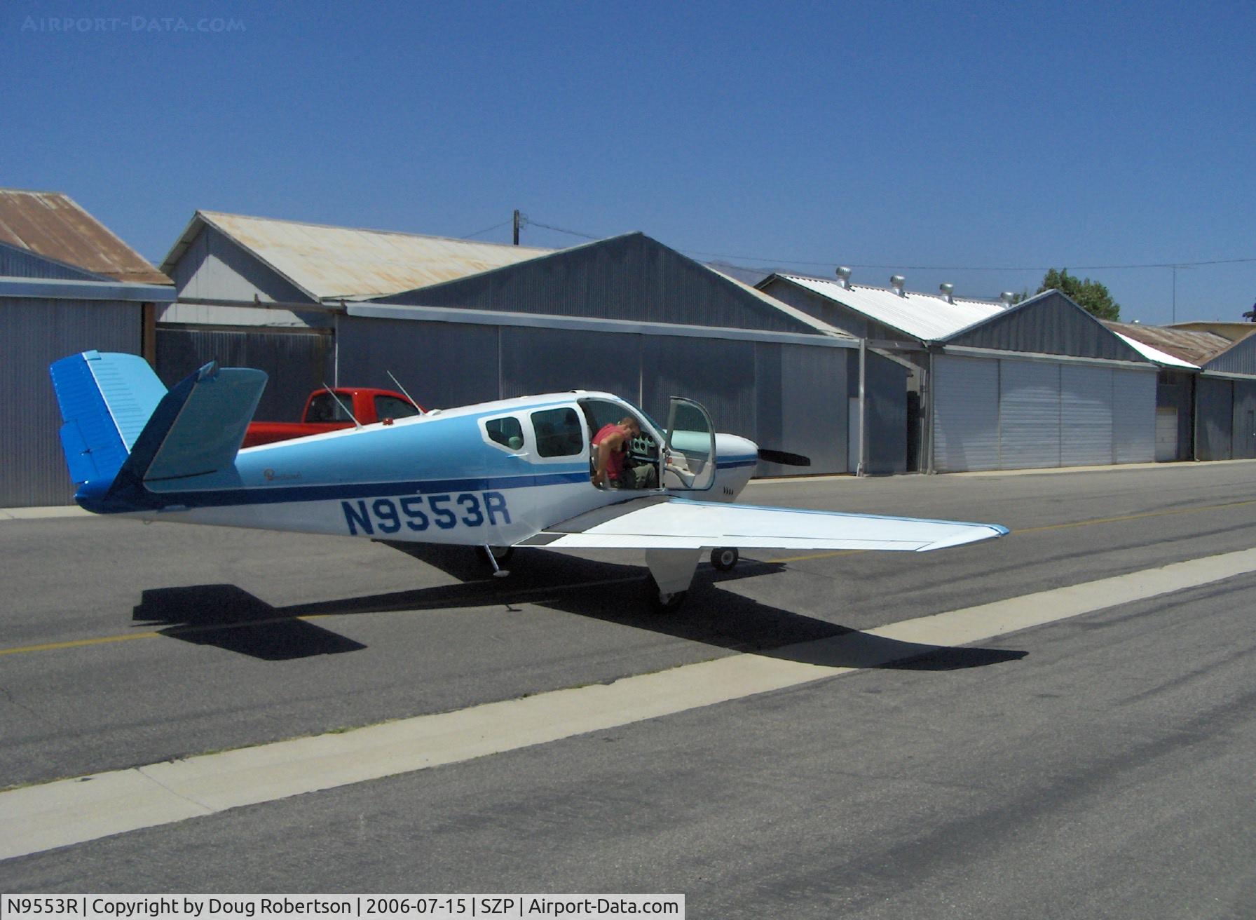 N9553R, 1959 Beech K35 Bonanza C/N D-6104, 1959 Beech K35 BONANZA, Continental IO-470-N 260 Hp, preflight engine start