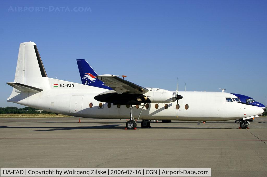 HA-FAD, 1971 Fokker F-27-500 Friendship C/N 10449, freighter