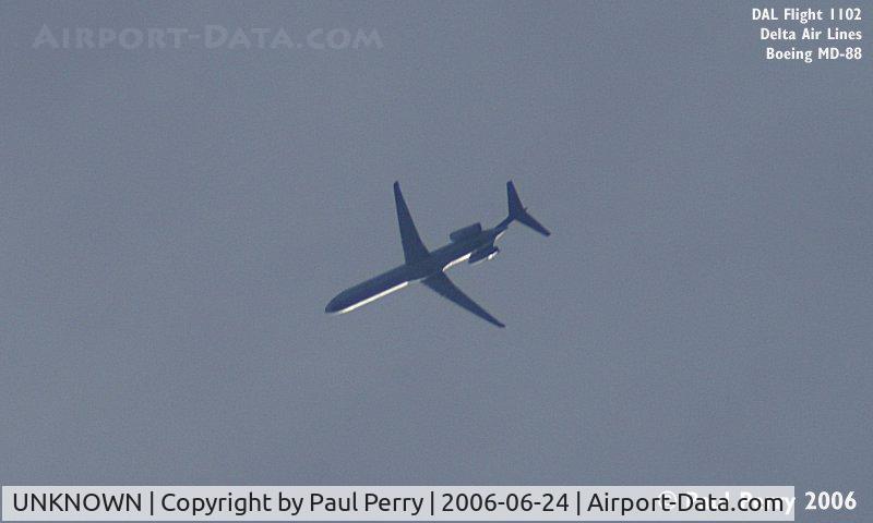 UNKNOWN, Contrails Various C/N Unknown, Headed out to Atlanta from Norfolk, easing over Ahoskie