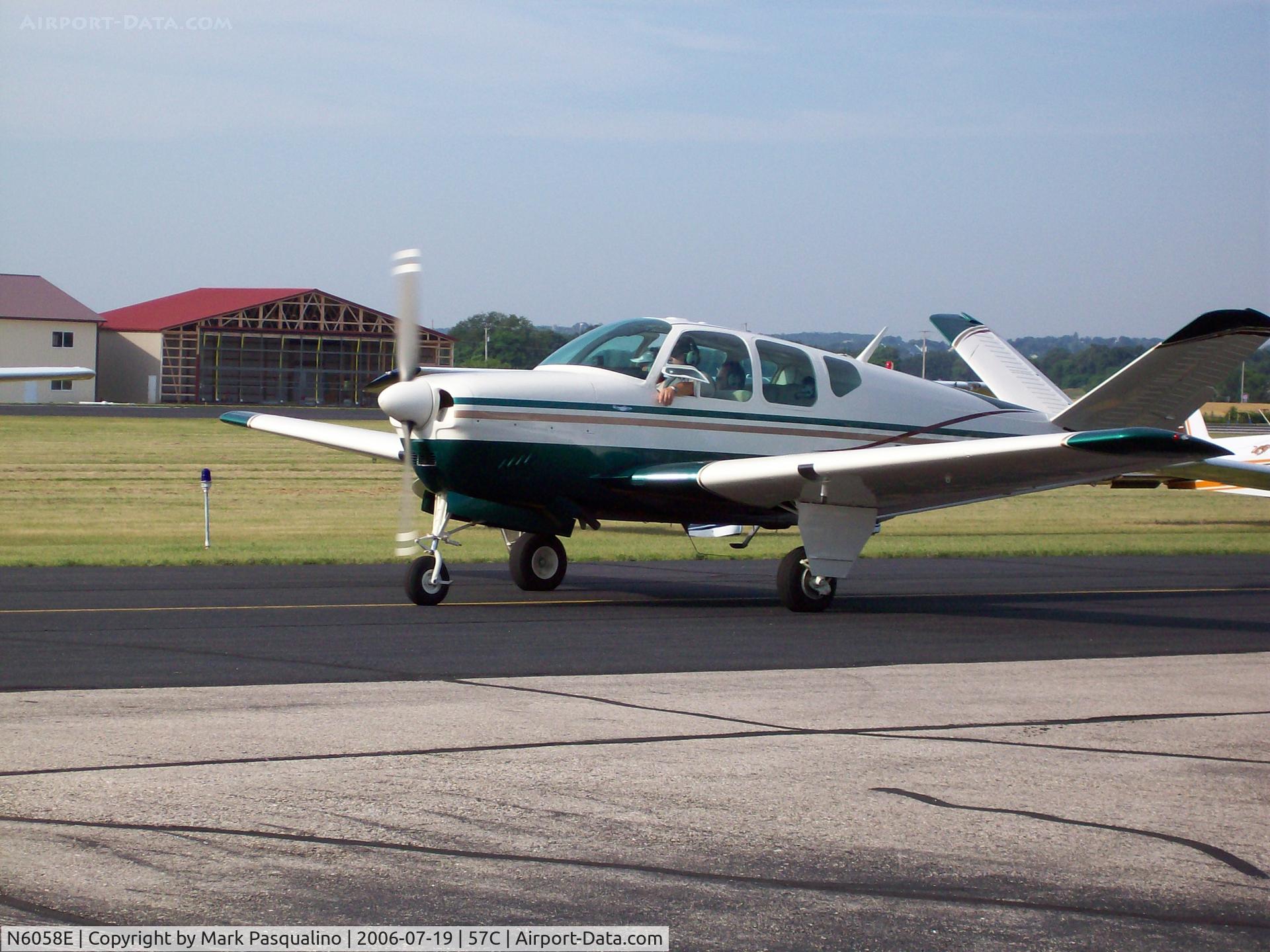 N6058E, 1959 Beech K35 Bonanza C/N D-6025, Beech K35