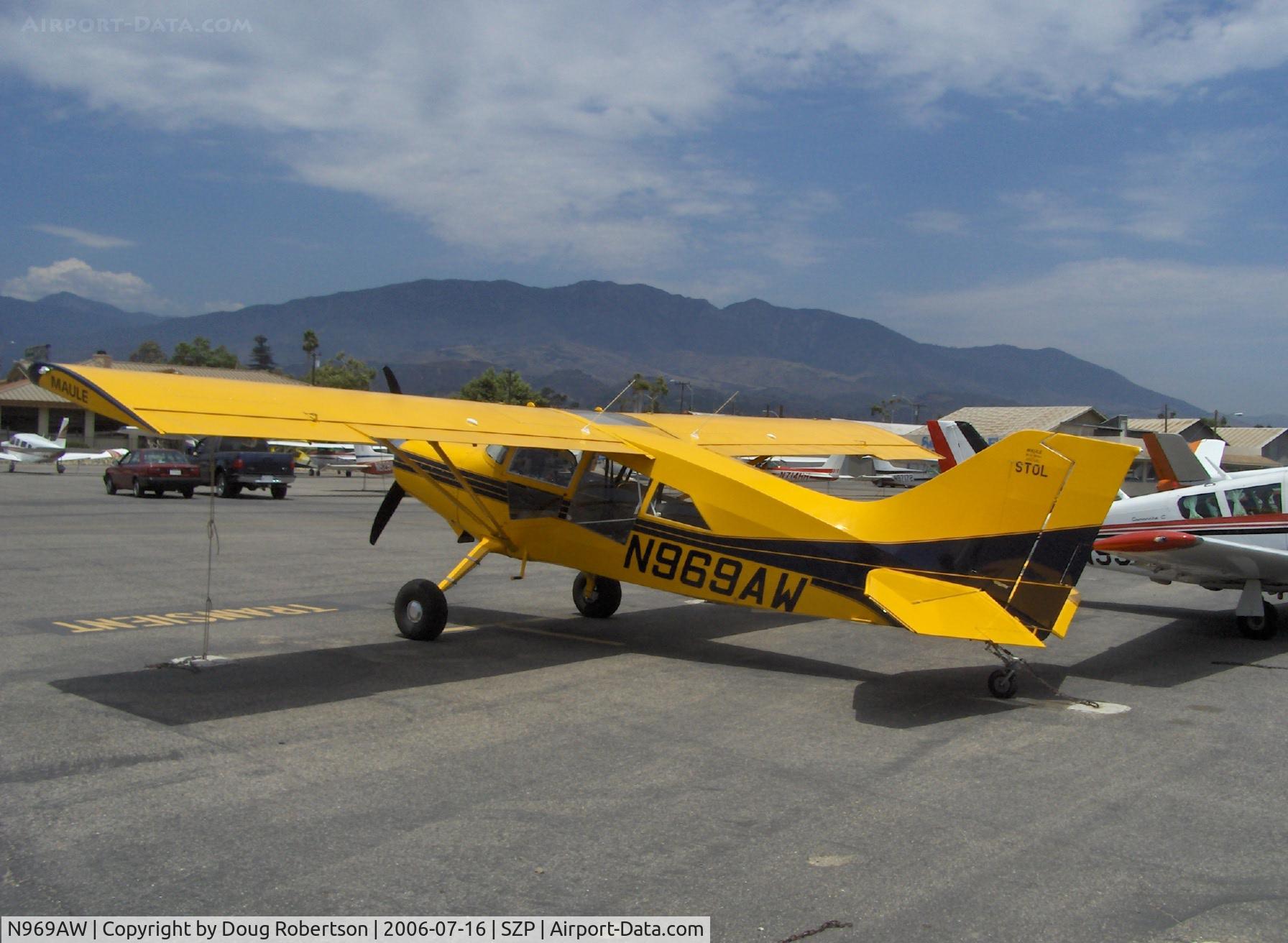 N969AW, Maule M-7-235C Orion C/N 25093C, 2003 Maule M7-235C ORION STOL, Lycoming O-540 235 Hp, see http://vintage-air.home.comcast.net/luscombe/index.html for their Luscombe home restoration and superb in-flight photos