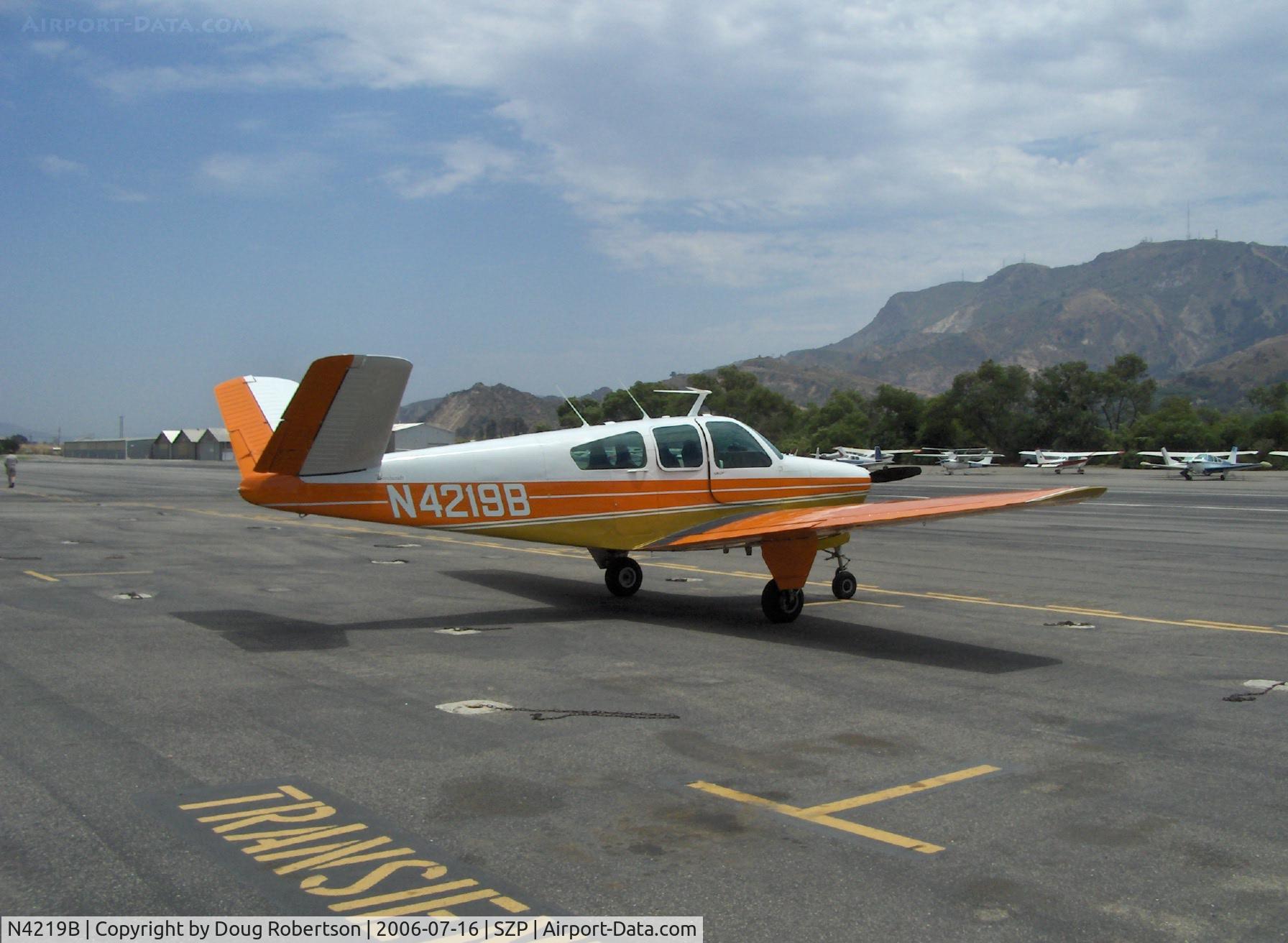 N4219B, 1955 Beech F35 Bonanza C/N D-4180, 1955 Beech F35 BONANZA, Continental E225-8 225 Hp
