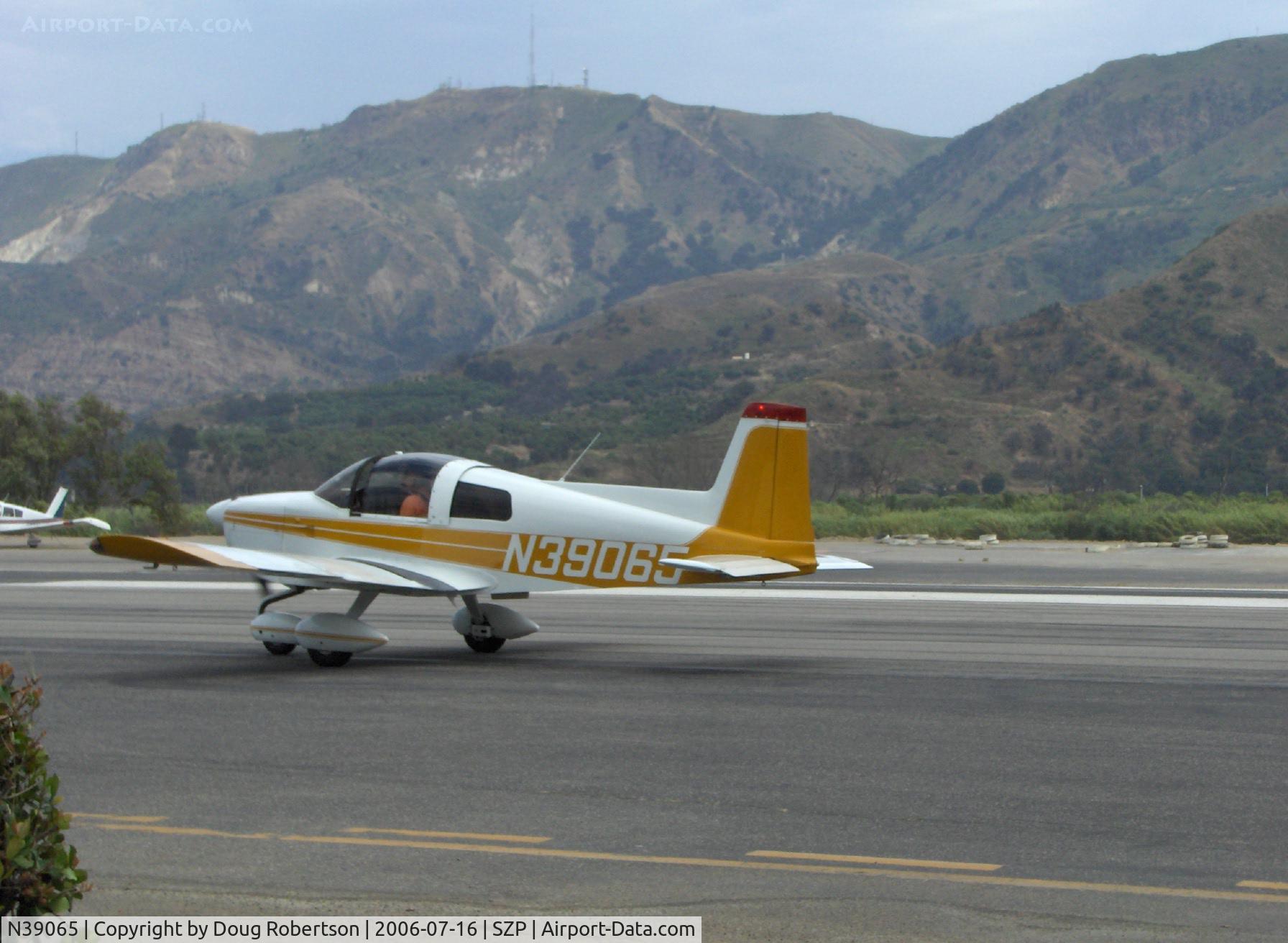 N39065, 1978 Grumman American AA-1C Lynx C/N AA1C0211, 1978 Grumman-American AA-1C LYNX, Lycoming O-235-L2C 115 Hp, taxi after landing Runway 22