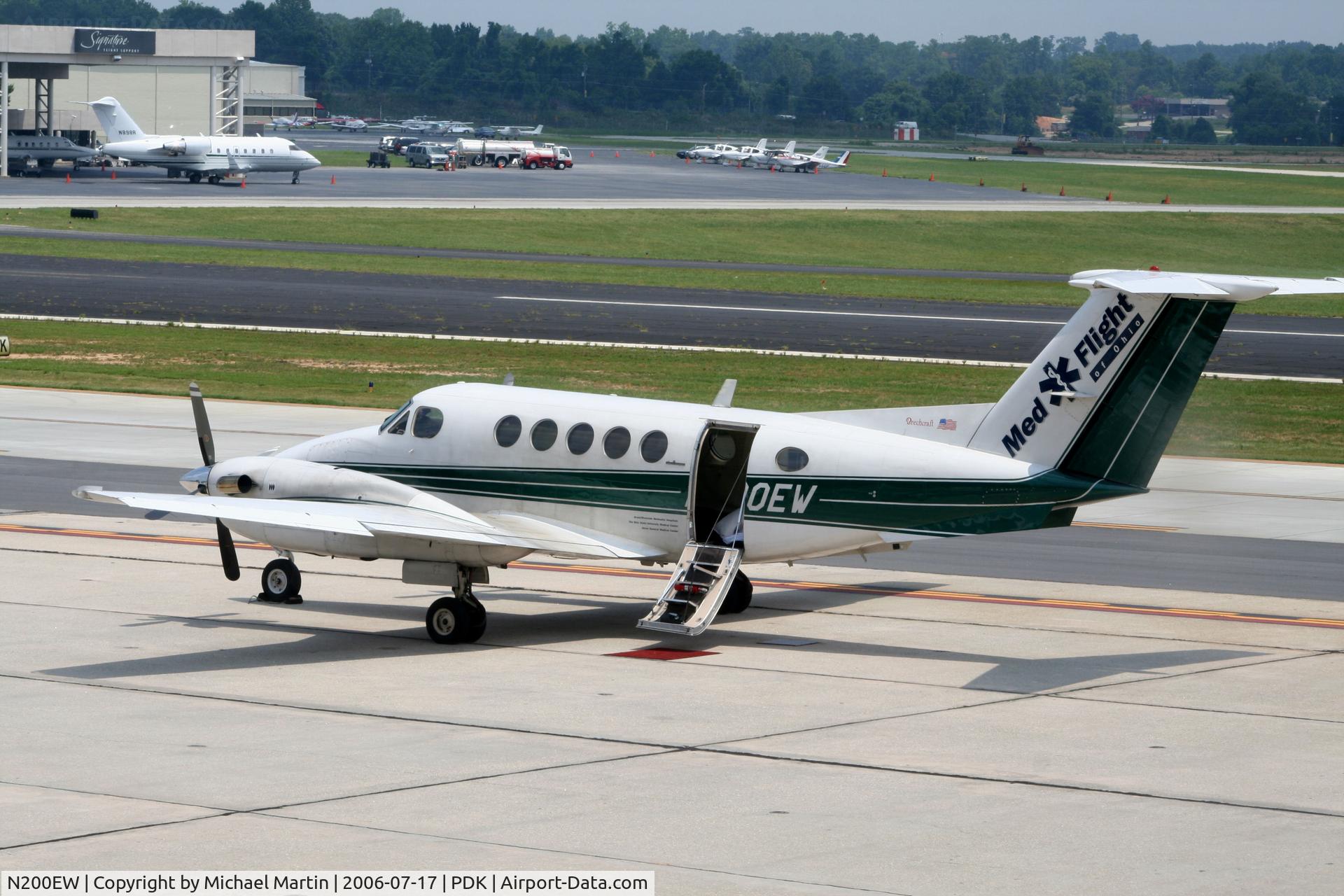 N200EW, 1983 Beechcraft B200 King Air C/N BB-1163, Lifeguard from Ohio in Atlanta.
