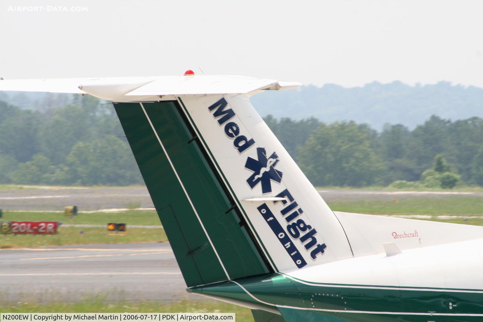 N200EW, 1983 Beechcraft B200 King Air C/N BB-1163, Tail Art