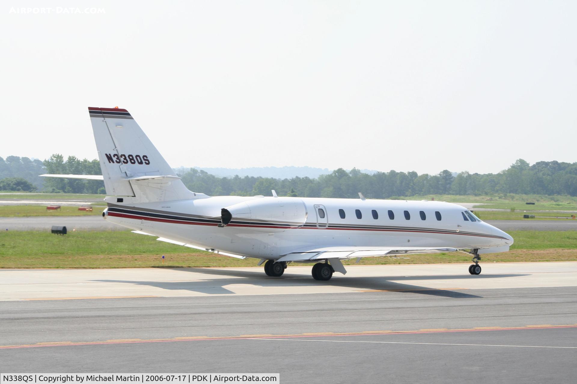 N338QS, 2004 Cessna 680 Citation Sovereign C/N 6800011, Execjet 338 Taxing To Runway 2R
