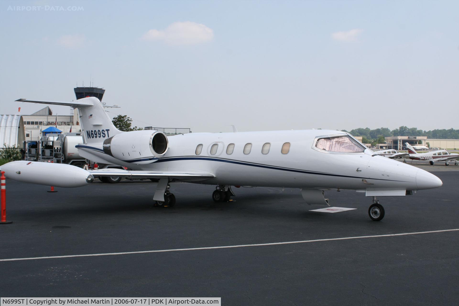 N699ST, 1981 Gates Learjet 35A C/N 441, Tied down @ Mercury Air Center