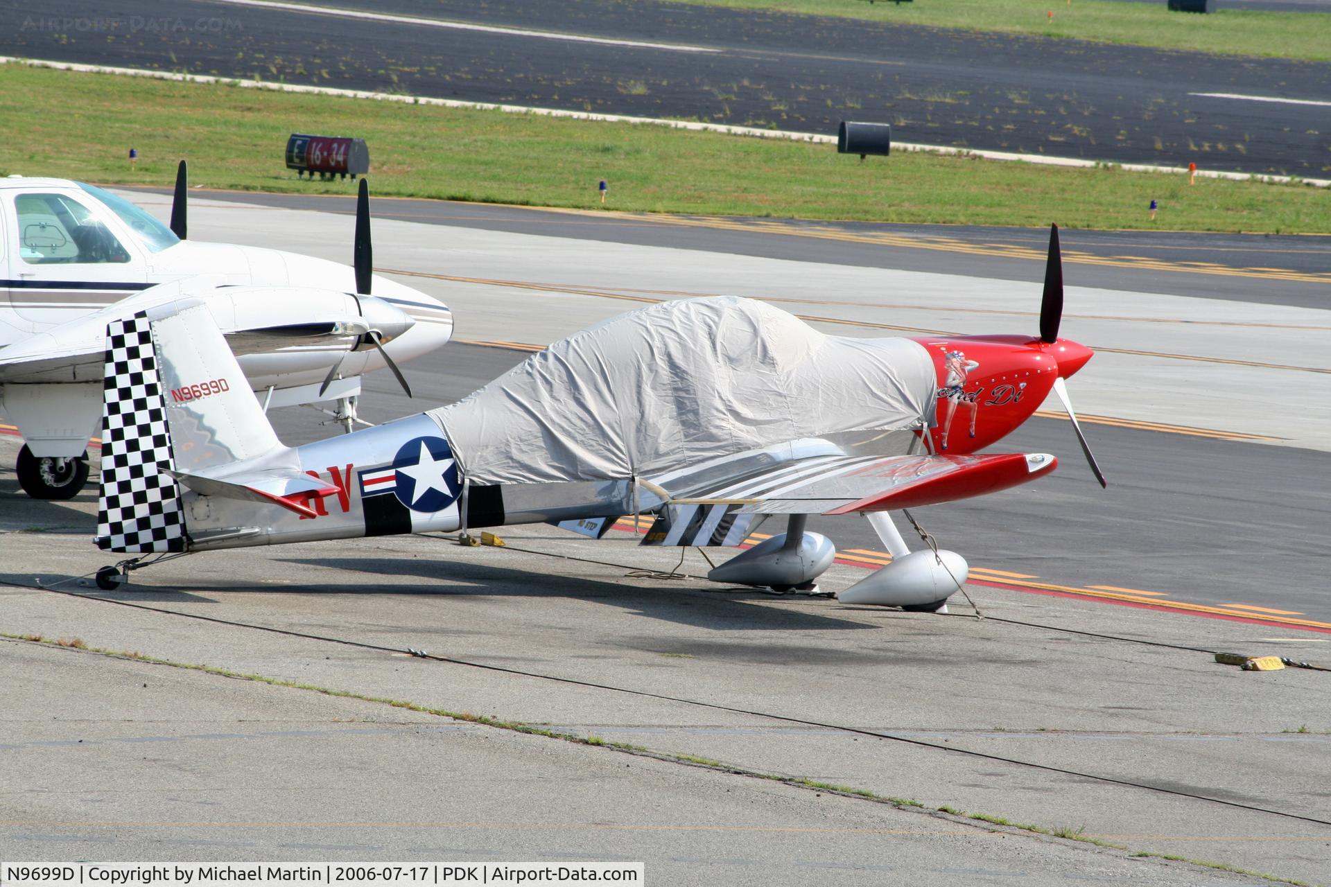N9699D, 2003 Vans RV-8 C/N 80805, Tied Down and Covered Up!