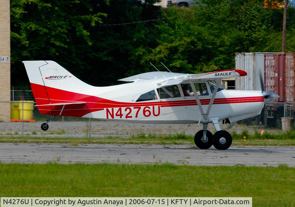 N4276U, 2004 Maule M-7-235C Orion C/N 25101C, Taking off from KFTY.