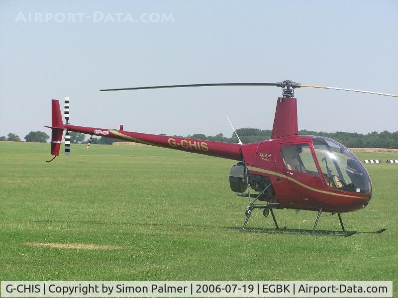 G-CHIS, 1991 Robinson R22 Beta C/N 1740, Robinson R22 Beta II helicopter visiting Sywell