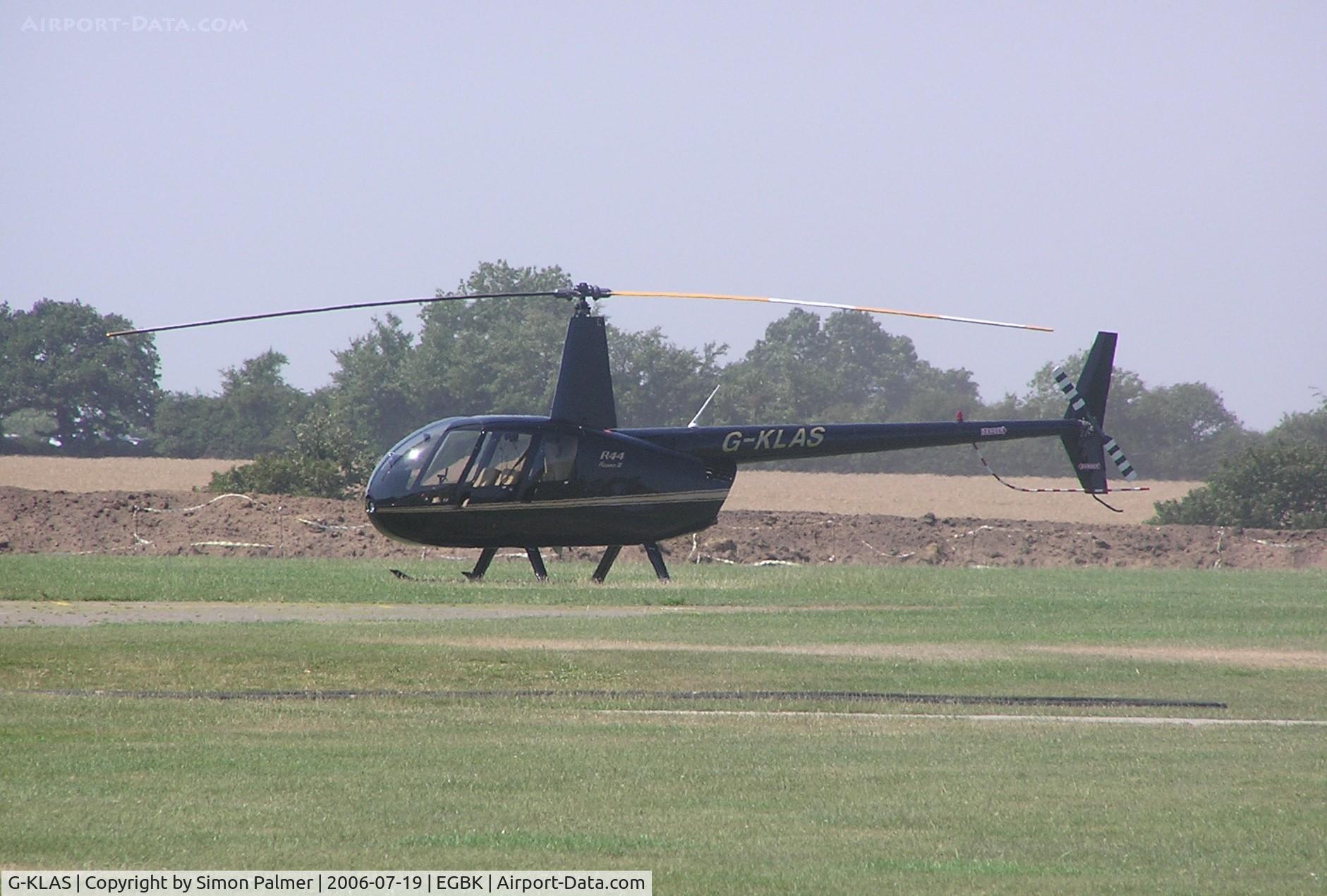 G-KLAS, 2006 Robinson R44 Raven II C/N 11308, Robinson R44 Raven II pictured at Sywell