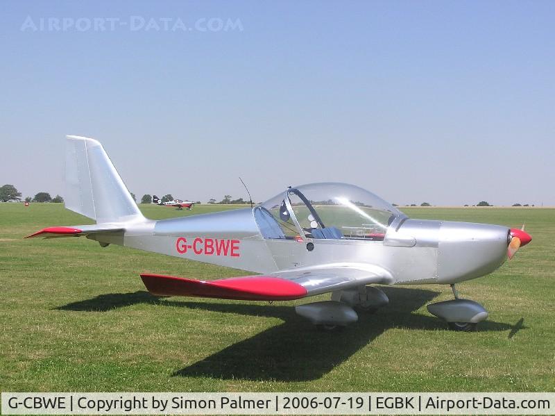 G-CBWE, 2002 Aerotechnik EV-97 Eurostar C/N PFA 315-13958, EV97 Eurostar of the local flying club at Sywell