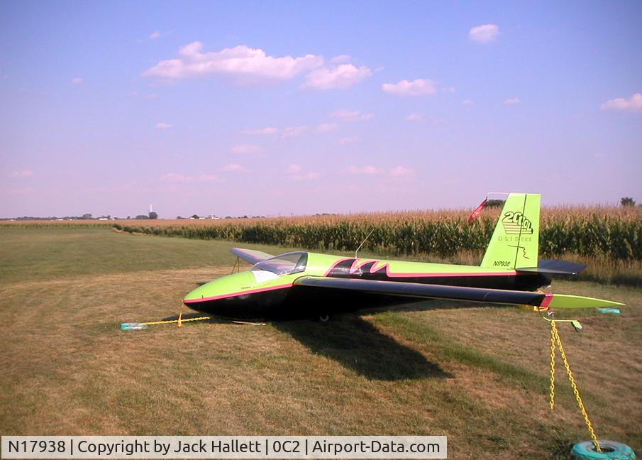 N17938, 1974 Schweizer SGS 1-26E C/N 588, SGS 1-26E #588 @ Hinckley a/p, Hinckley IL - 2005