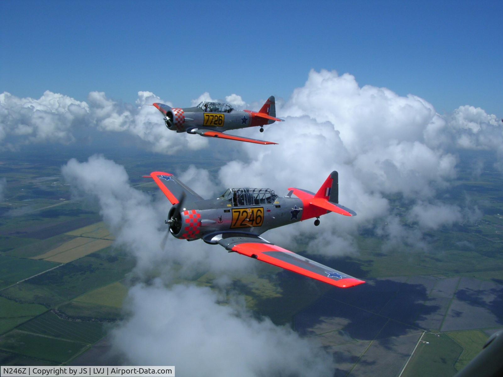 N246Z, 1946 North American AT-6B Texan C/N 88-10676, Ex South African AF 7246 and 7726