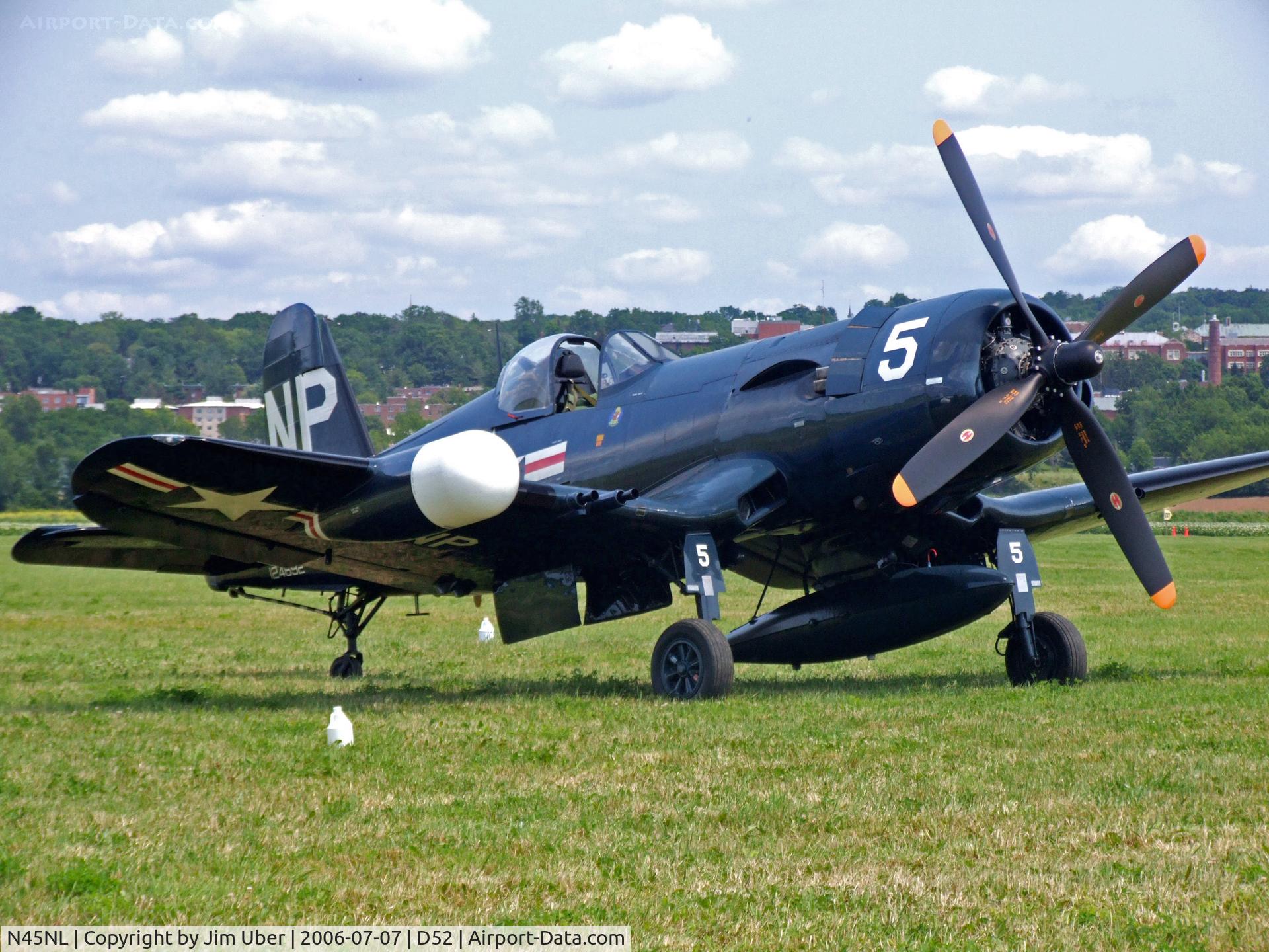 N45NL, 1951 Vought F4U-5NL Corsair C/N 124692, Nice Corsair at Geneseo show