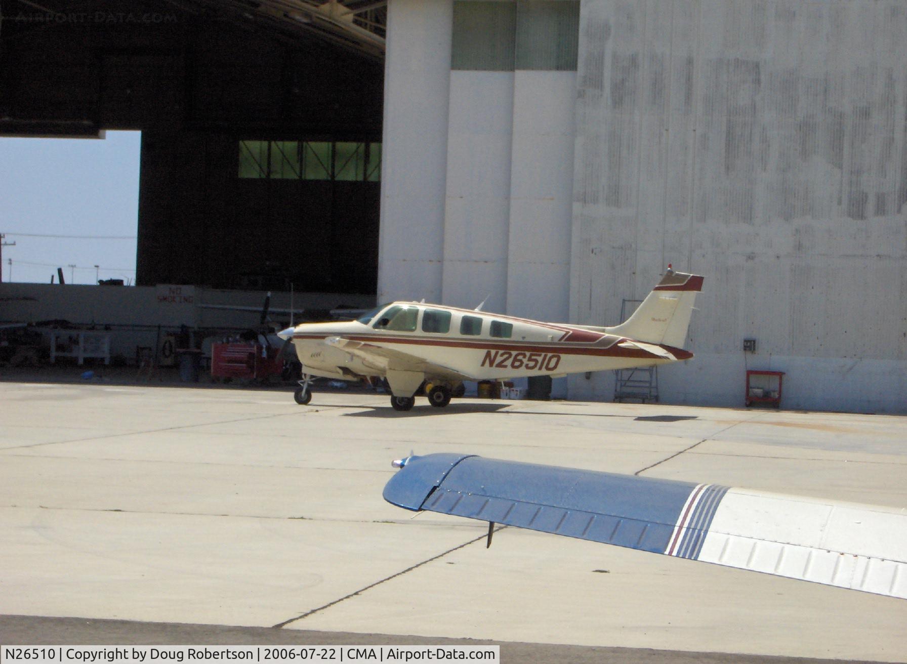 N26510, 1986 Beech A36 Bonanza 36 C/N E-2314, 1986 Beech A36 BONANZA, Continental IO-550-B 300 Hp